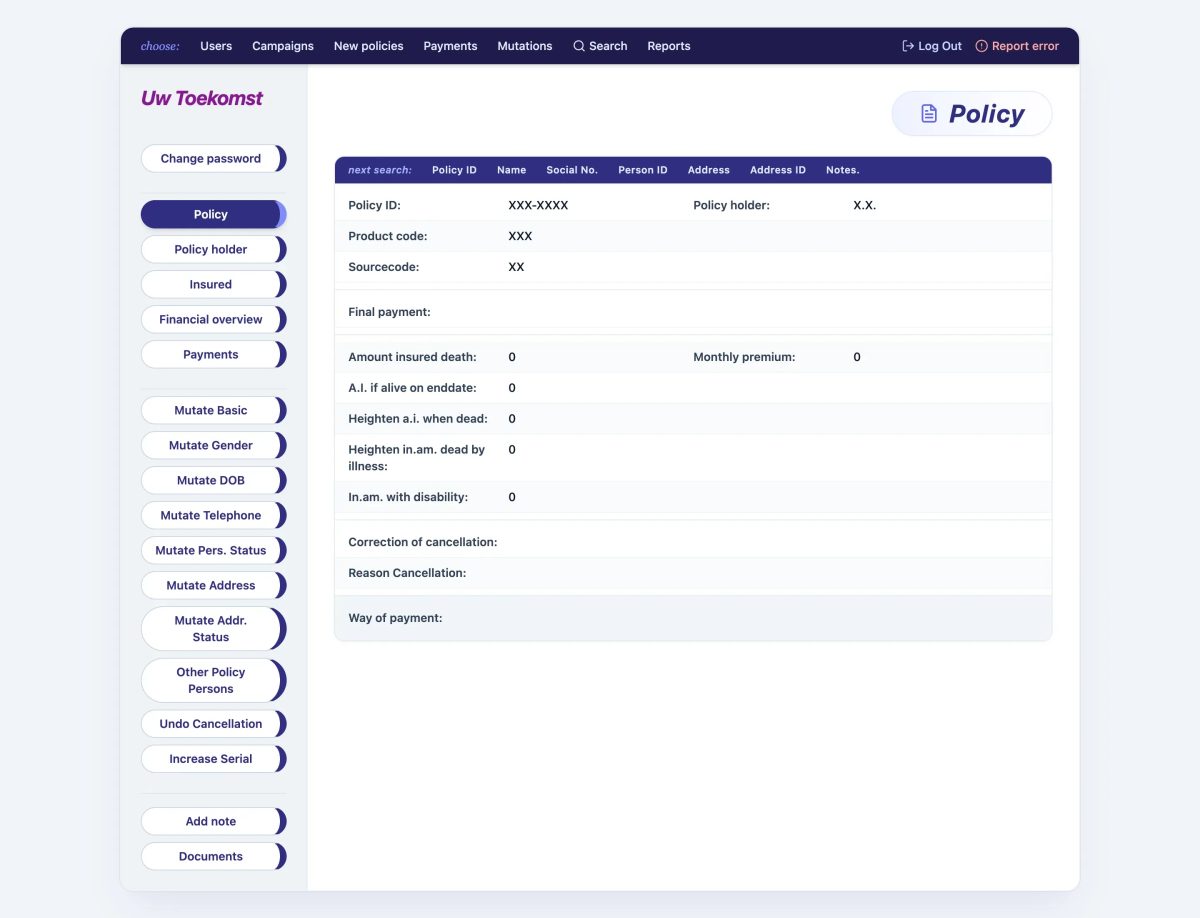 Insurance broker platform
